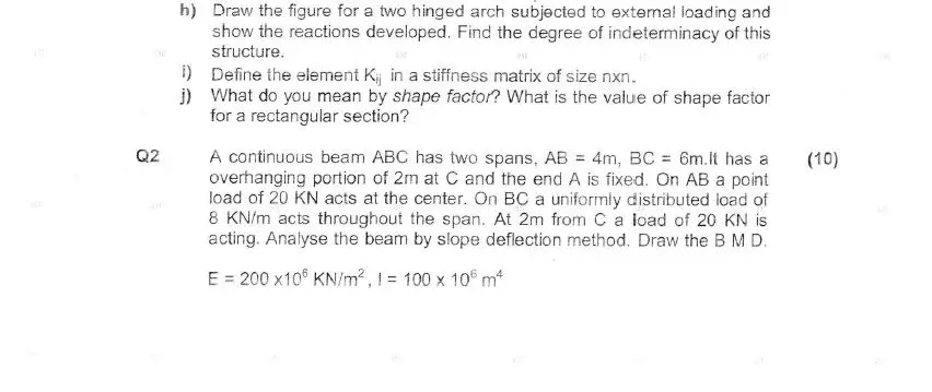 mechanics questions